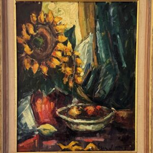 Moody abstract sunflowers